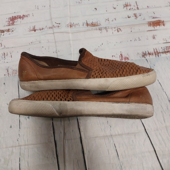 FRYE Chambers cut gore slip on leather shoes - Picture 4 of 7